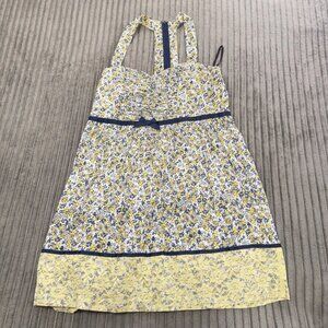 Torrid Babydoll Dress Womens 18 White Tank Floral Bodice Milkmaid Cottagecore